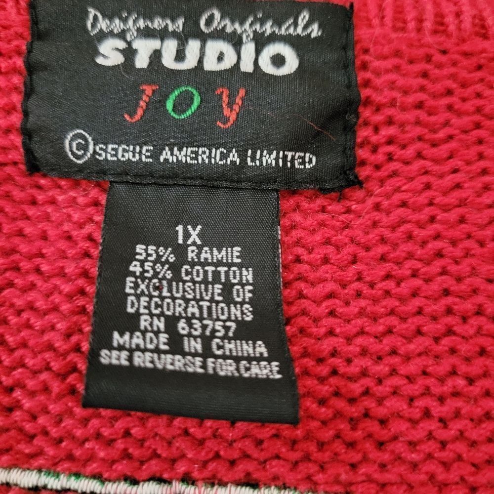 Designers Original Studios Joy Patchwork Snowmen Cardigan - Picture 12 of 12
